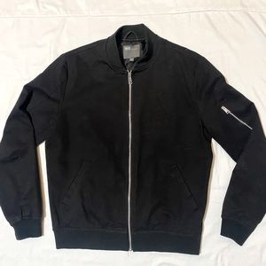 Black M ASOS bombed jacket full zip size M